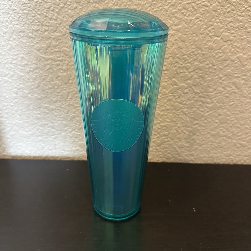 Starbucks - 2021 Summer Kaleidoscope Cold Cup - Turquoise - 24‎ oz